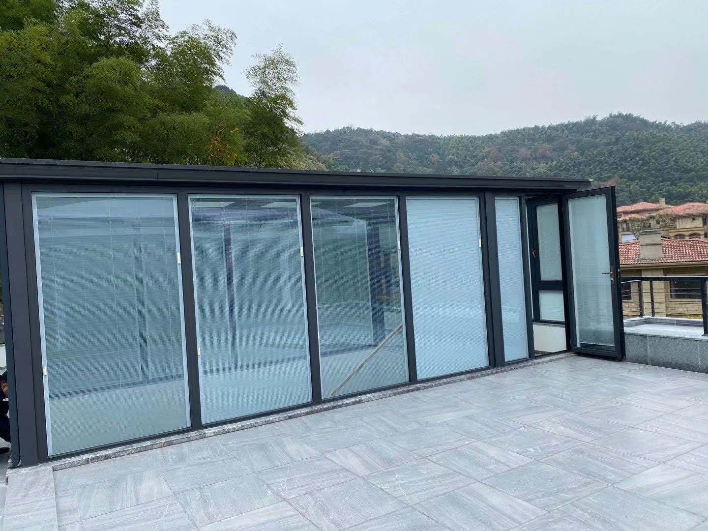 系統陽光房內置百葉
